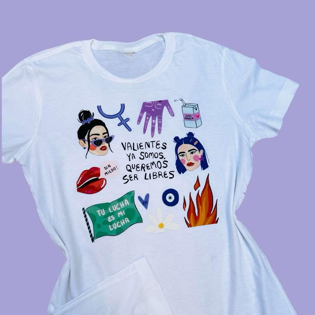 T - Shirt Valientes #8M 💜
