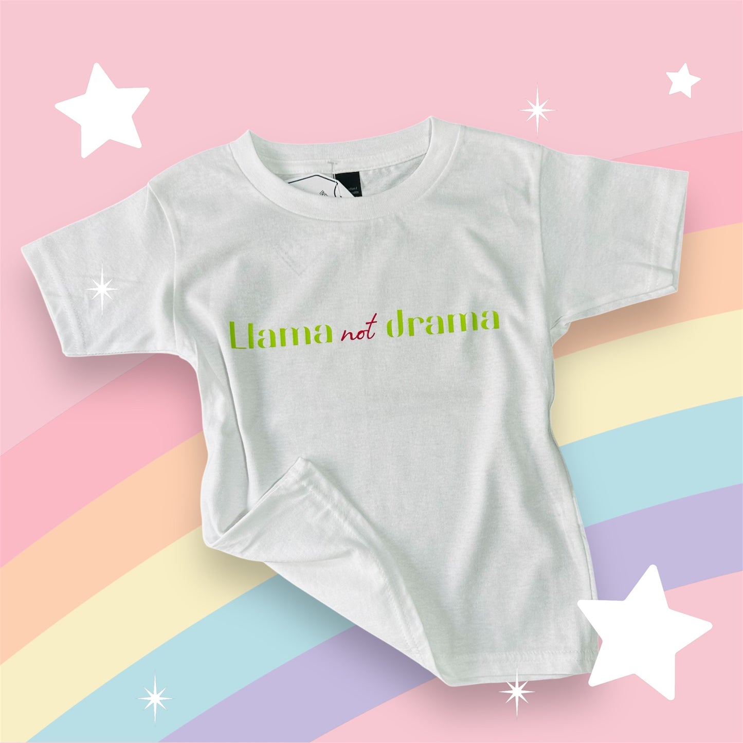 T Shirt kids- Llama not drama 🦙🌵💕