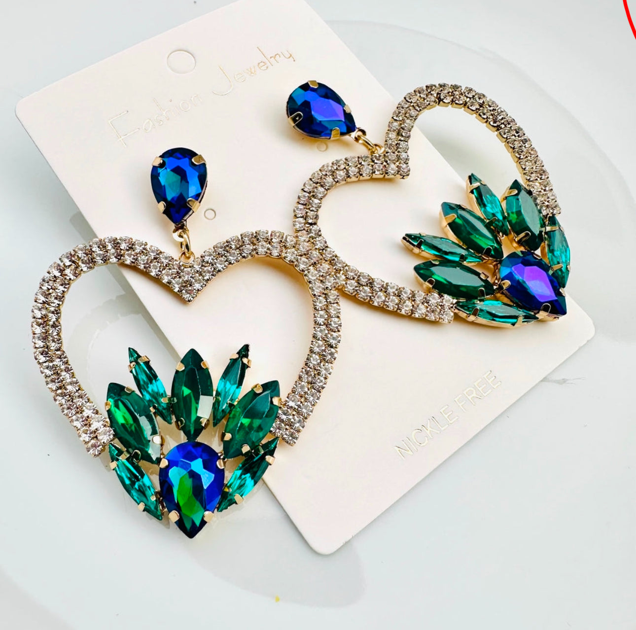 Maxi aretes de cristal