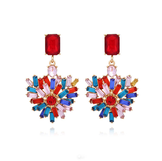 Aretes multicolores