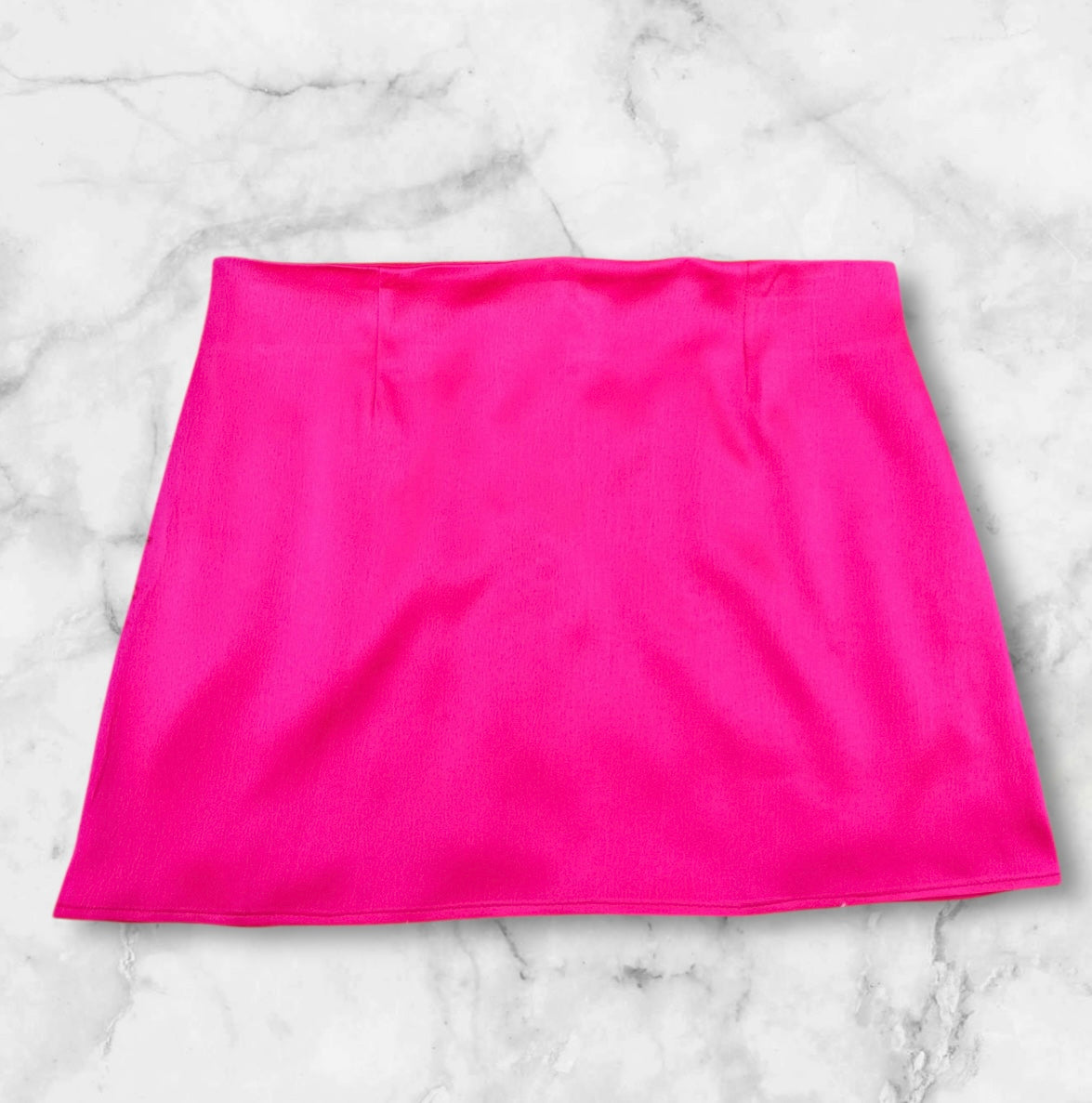 Falda mini rosa neón