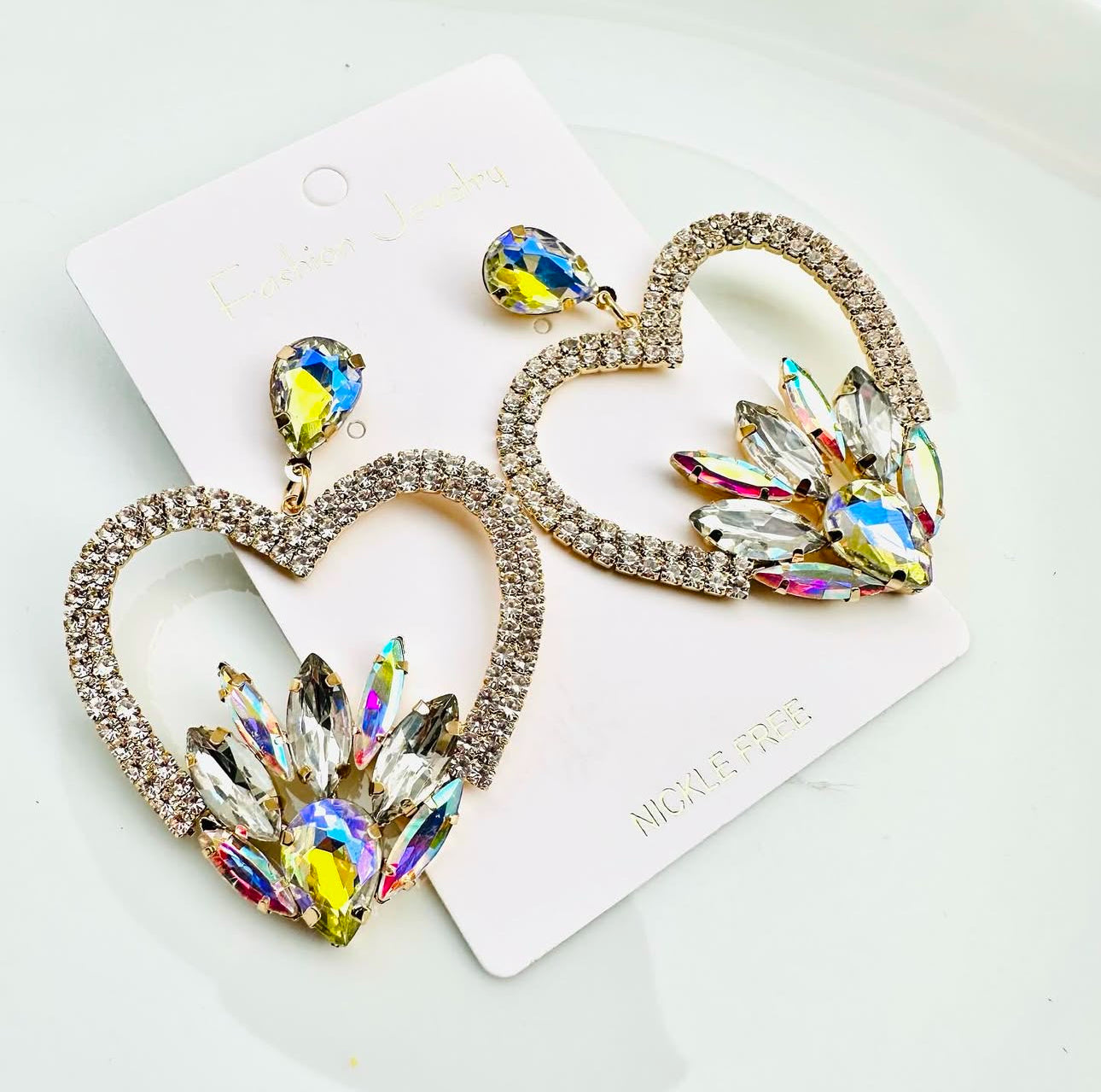 Maxi aretes de cristal