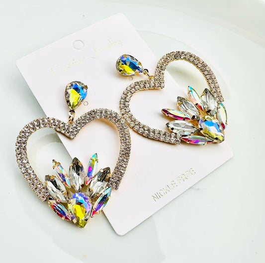 Maxi aretes de cristal