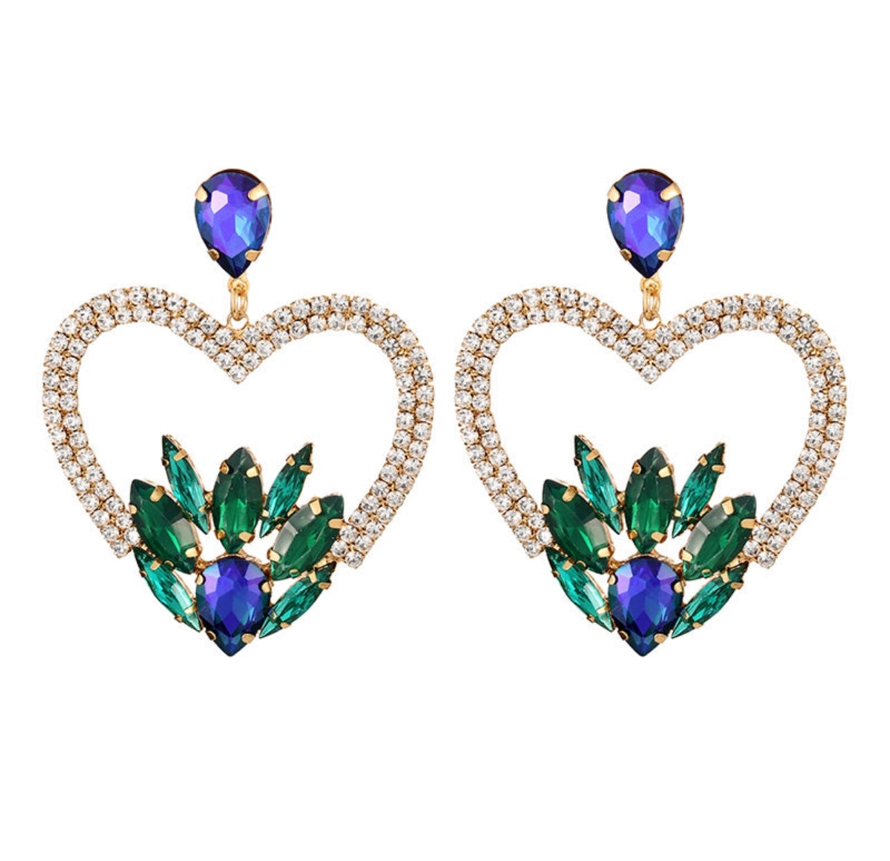 Maxi aretes de cristal