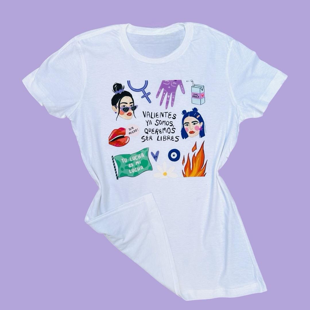 T - Shirt Valientes #8M 💜