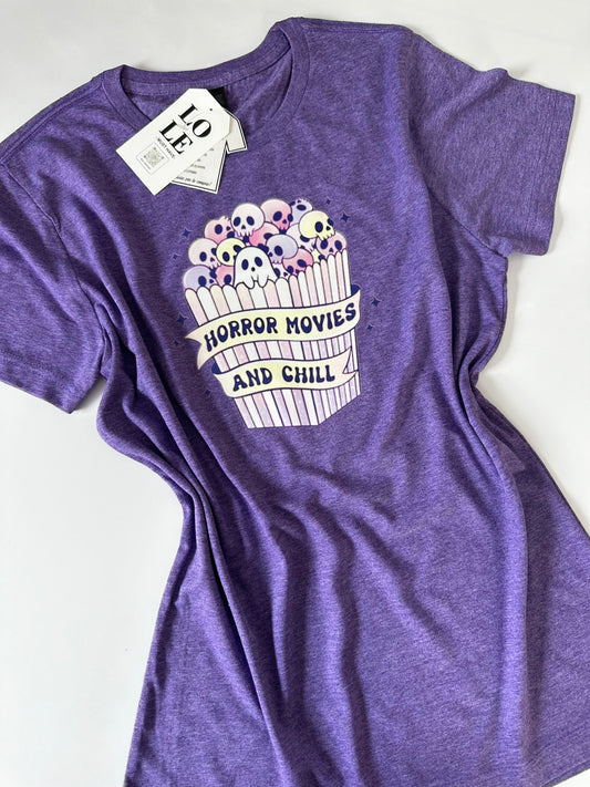 T Shirt Horror Movies And Chill