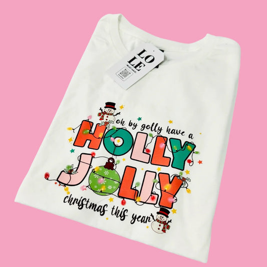 T Shirt Holly Jolly 🎉
