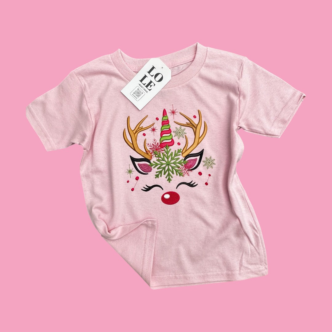 T-shirt kids Pink reno 🦌 ✨