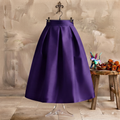 Falda midi morada