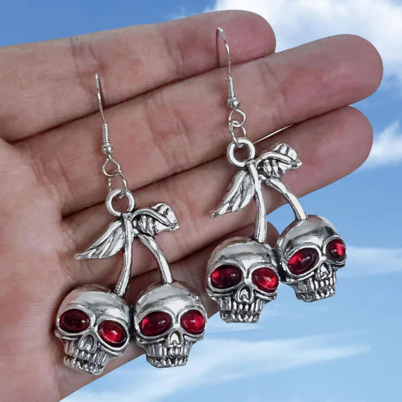 Aretes de 2 calaveras