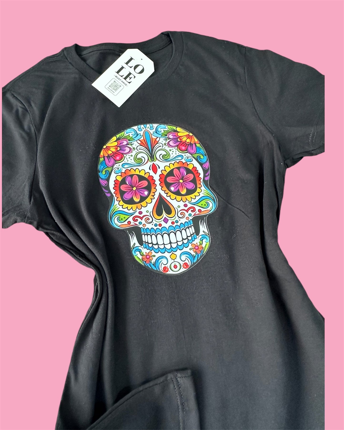 T Shirt Calavera de colores