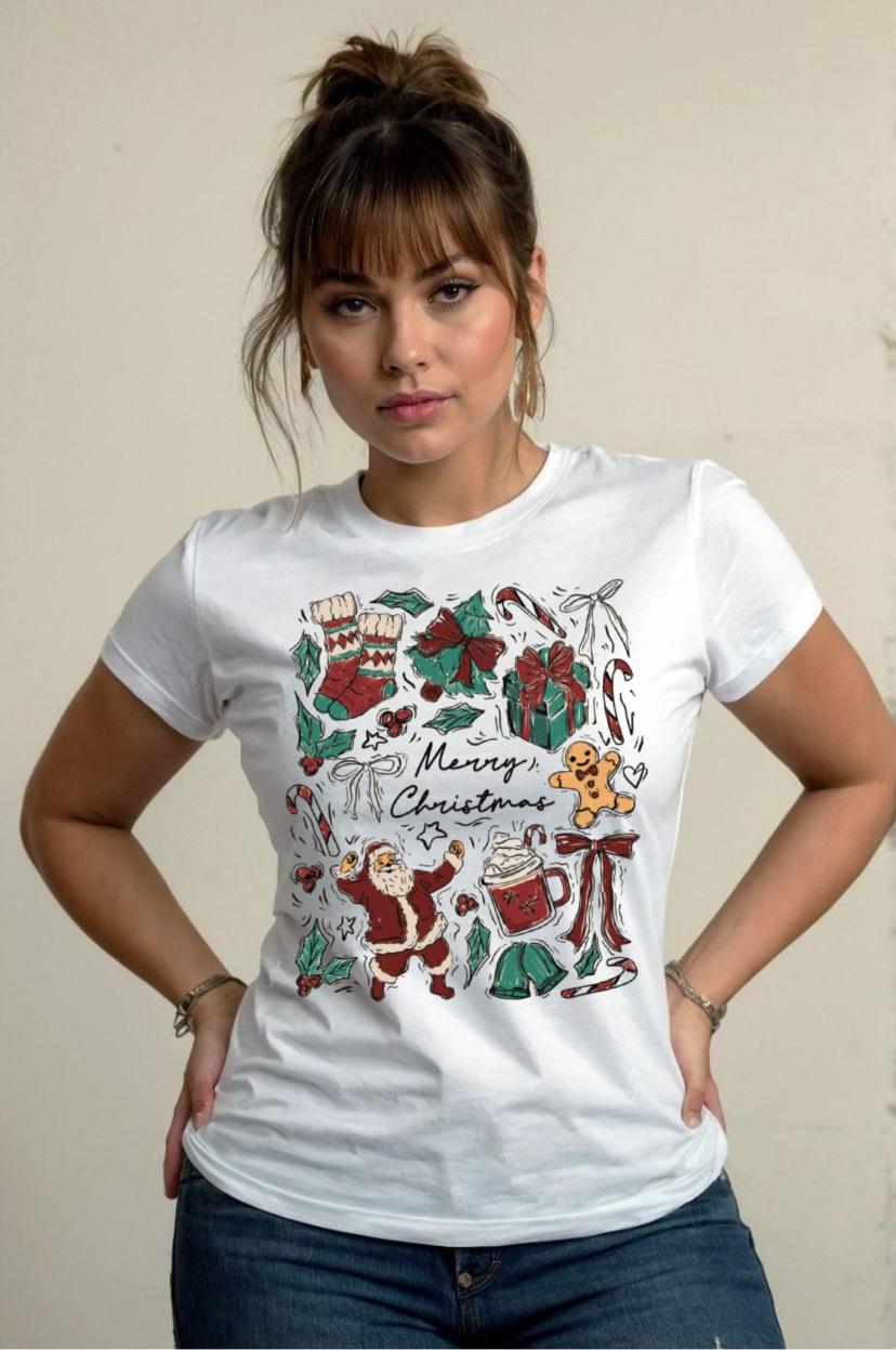 T Shirt fiesta navide;a