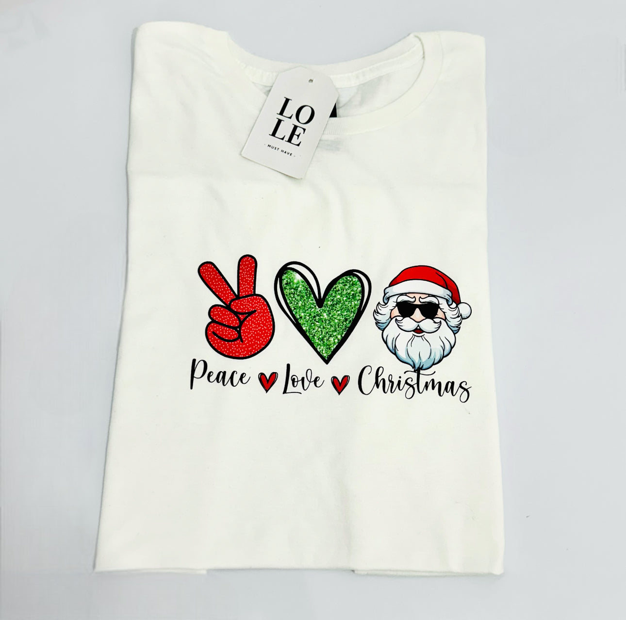 T Shirt Pace- Love - Christmas