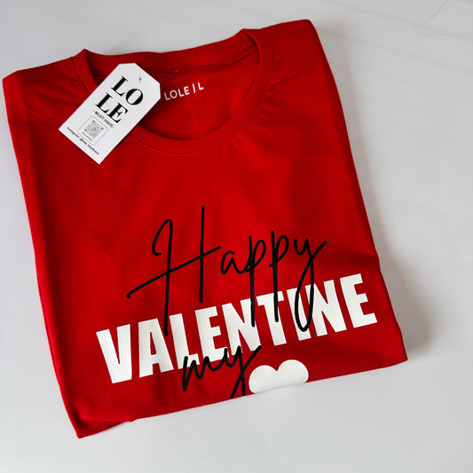 T Shirt Happy Valentine ❤️