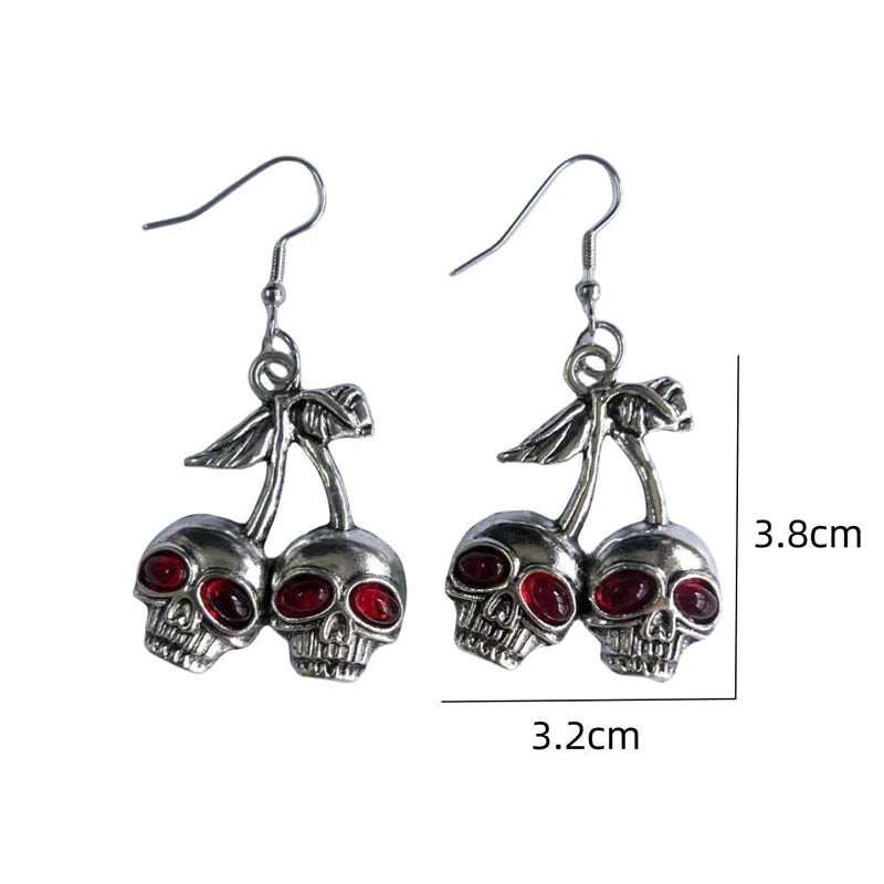 Aretes de 2 calaveras