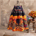 Falda midi día de Muertos