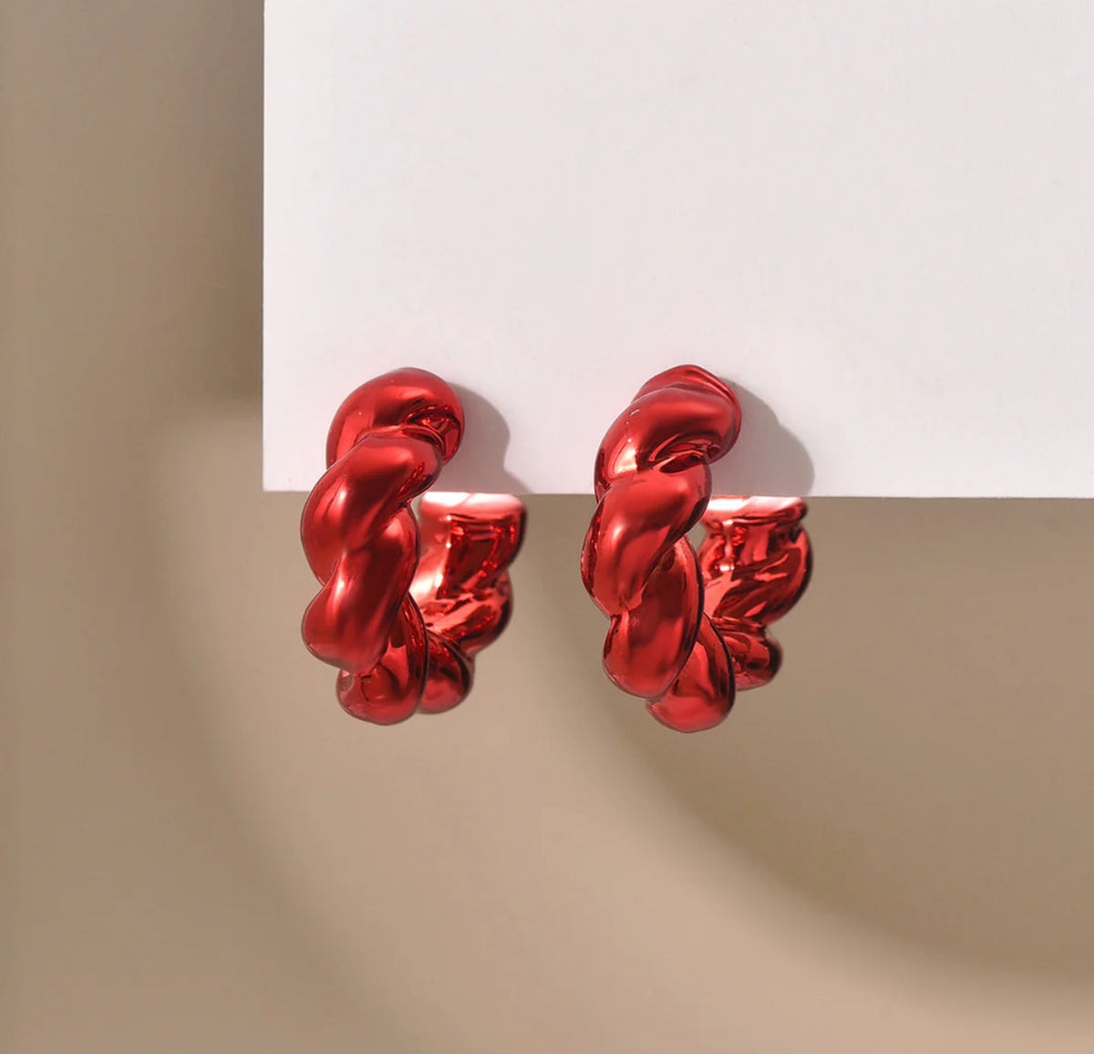 Arracadas rojas