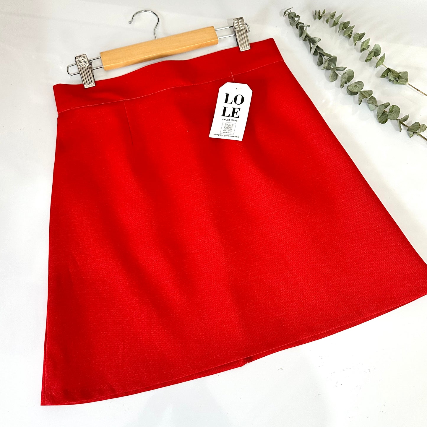 Falda mini roja