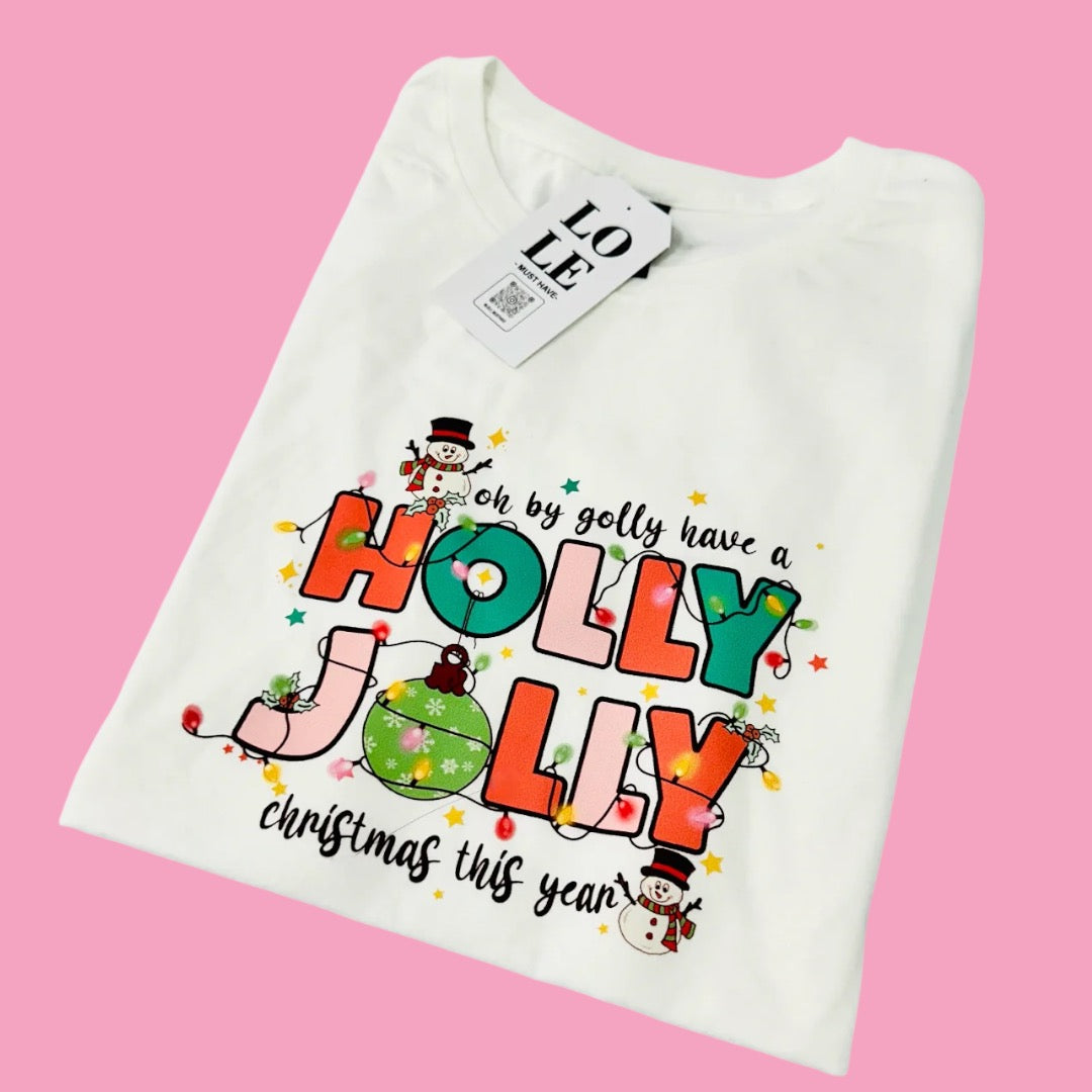 T Shirt Holly Jolly 🎉