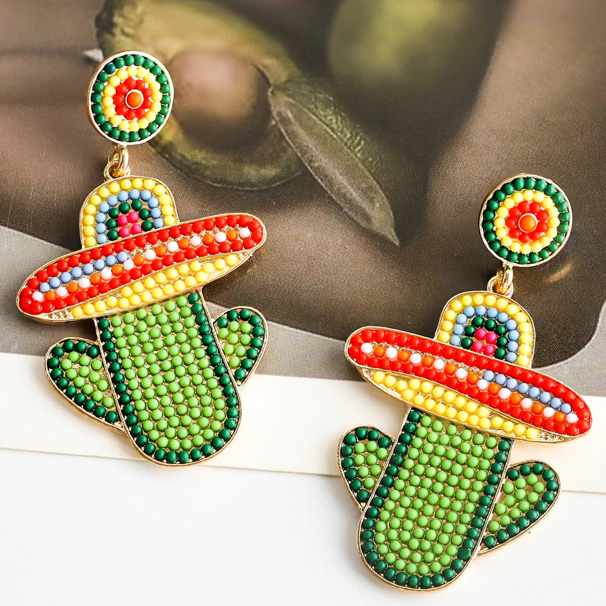 Aretes en forma de cactus 🌵