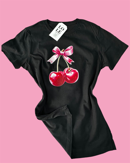 T Shirt Cherry bow 🍒 🎀