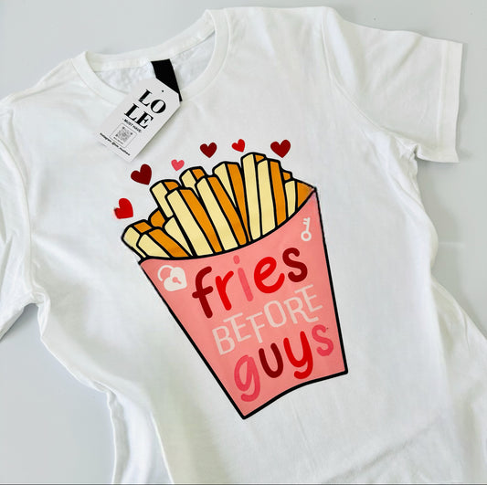 T Shirt  FRÍES BEFORE GUYS