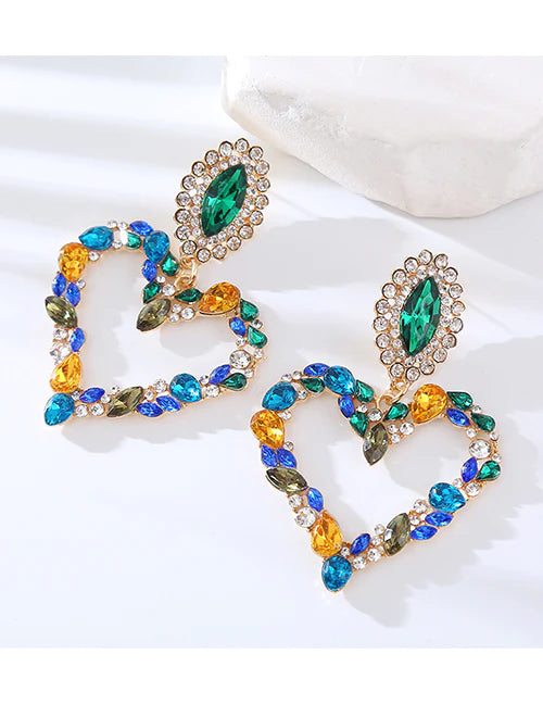 Aretes en forma de corazón