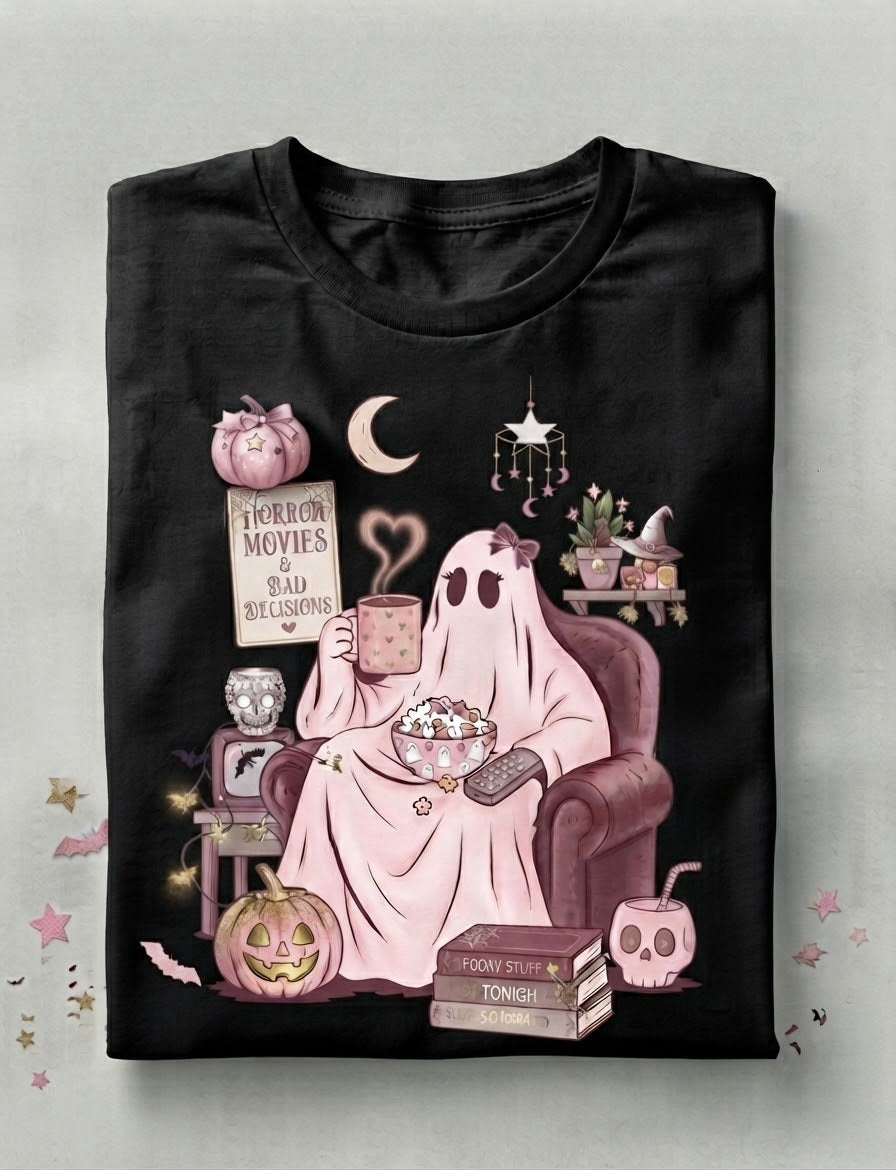 T Shirt- Halloween en rosa
