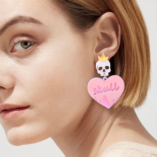 Aretes en forma de corazón