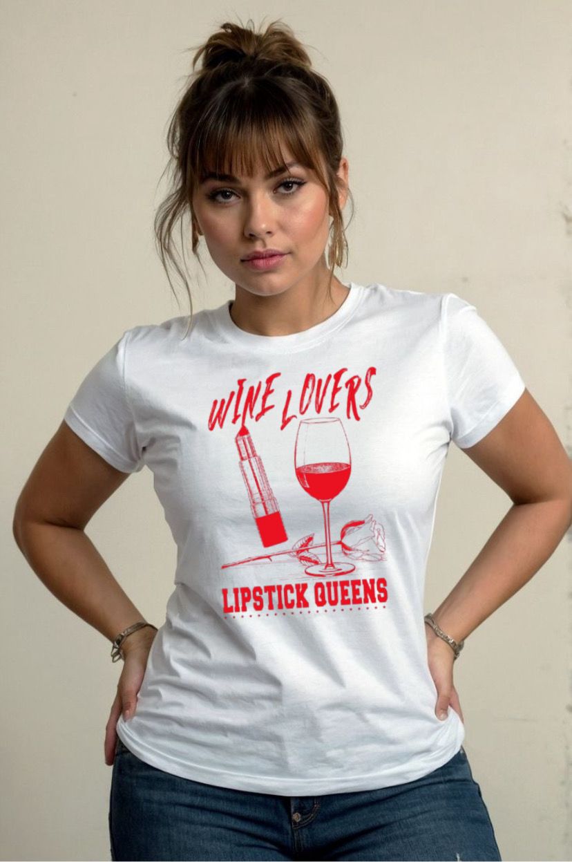 T-Shirt Wine Lovers 🍷💄