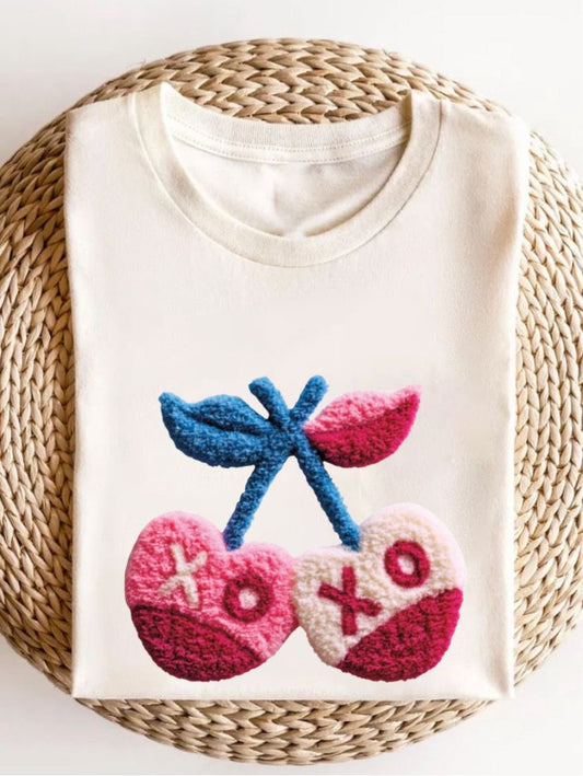 T-Shirt XOXO Cereza ❤️🍒