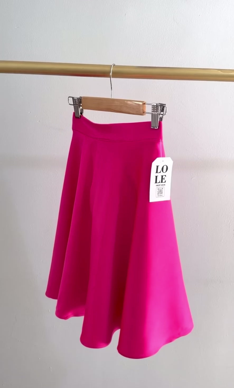 Falda mini neón