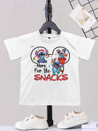 T-Shirt niña Here for the Snacks